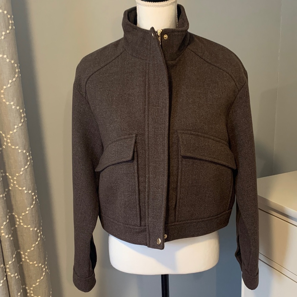 NWOT Zara High Neck Jacket